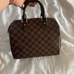 Louis Vuitton Damier Ebene Handbag speedy 25